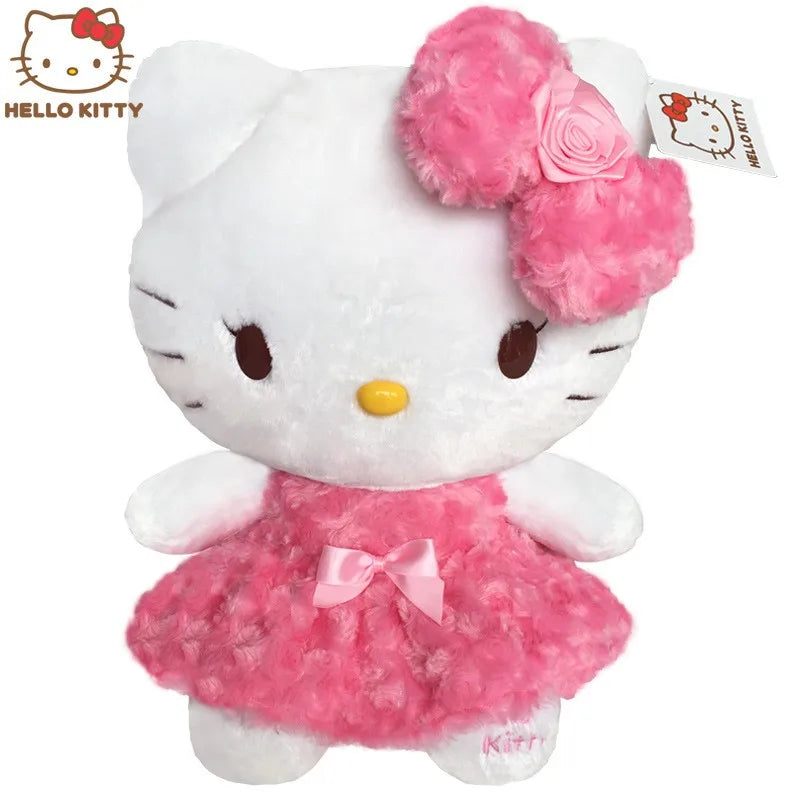 32-24cm Hello Kitty Boneca de Pelúcia Kawaii Rose